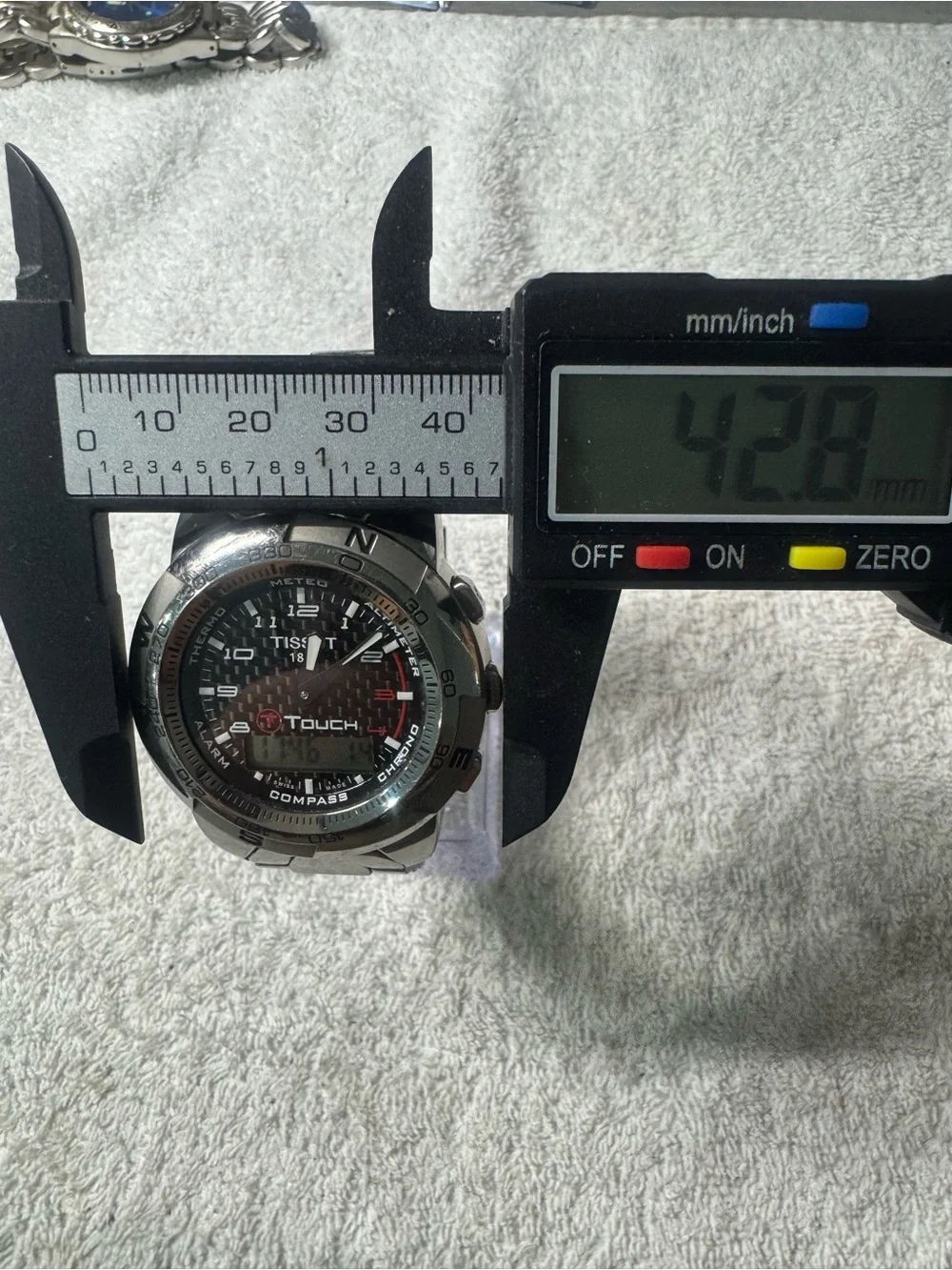 Tissot T-Touch Titanium Watch - Black Dial with Red Accents